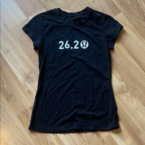 lululemon athletica Black Graphic Women's Top XS